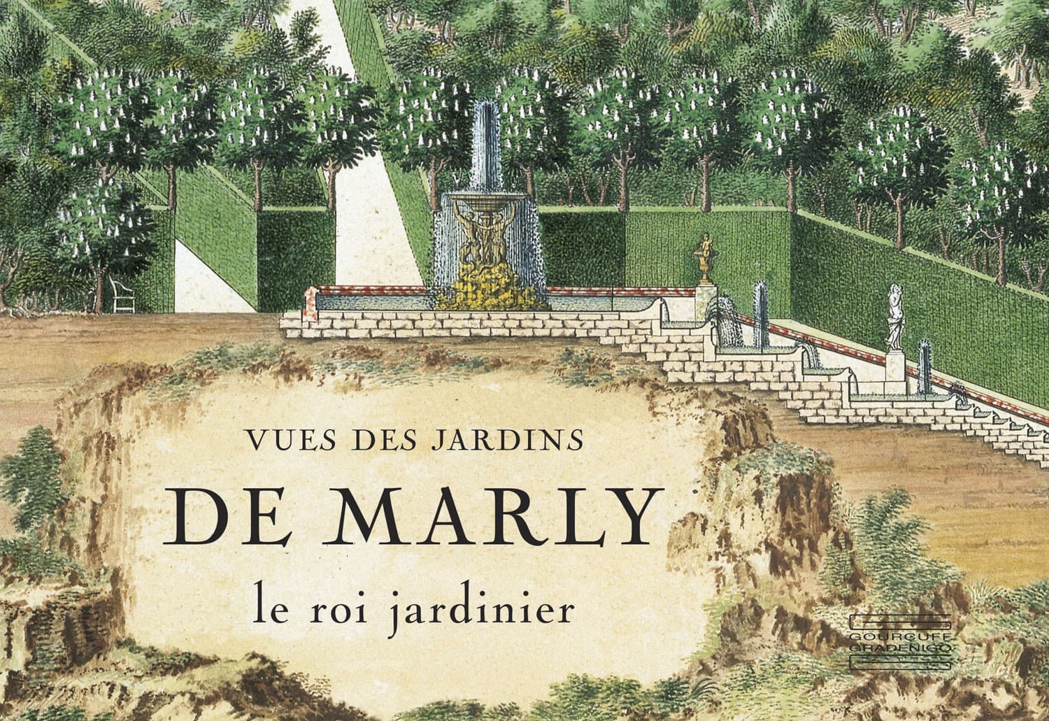 Vues des jardins de Marly le roi jardinier